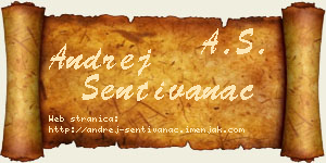 Andrej Sentivanac vizit kartica